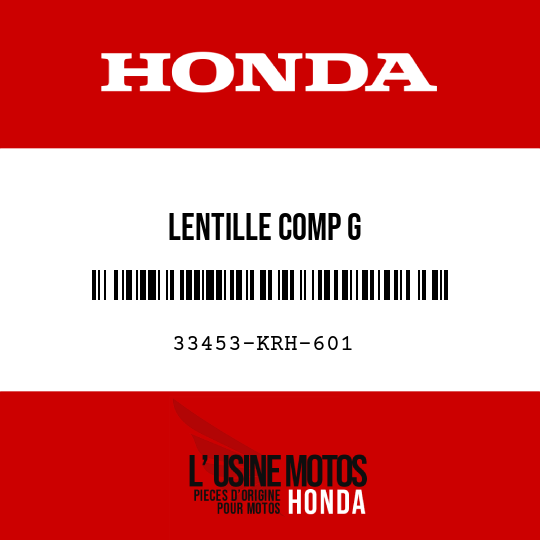 image de 33453-KRH-601 LENTILLE COMP G