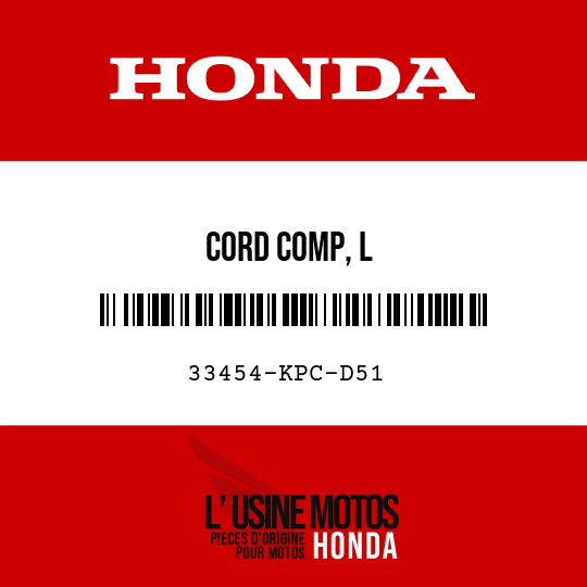 image de 33454-KPC-D51 CORD COMP, L