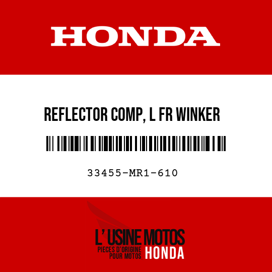 image de 33455-MR1-610 REFLECTOR COMP, L FR WINKER