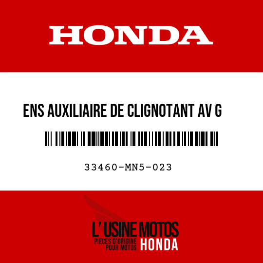 image de 33460-MN5-023 ENS AUXILIAIRE DE CLIGNOTANT AV G