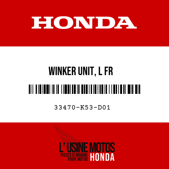 image de 33470-K53-D01 WINKER UNIT, L FR