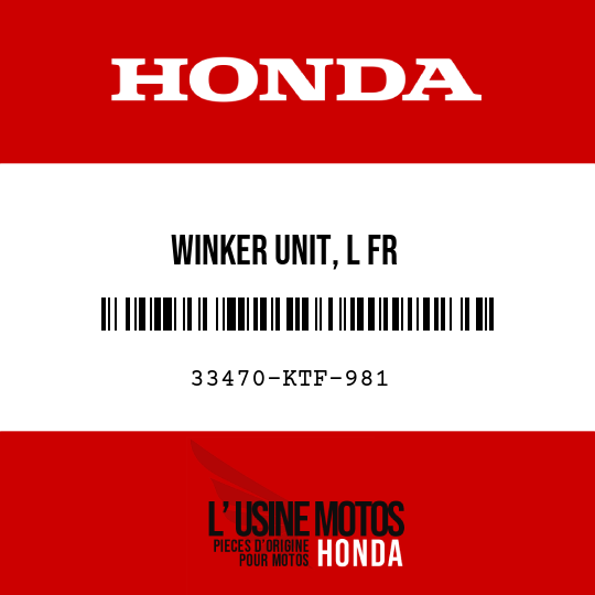 image de 33470-KTF-981 WINKER UNIT, L FR