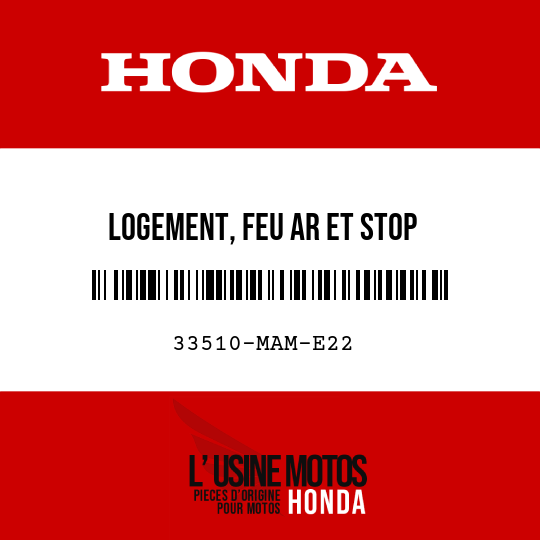image de 33510-MAM-E22 LOGEMENT, FEU AR ET STOP