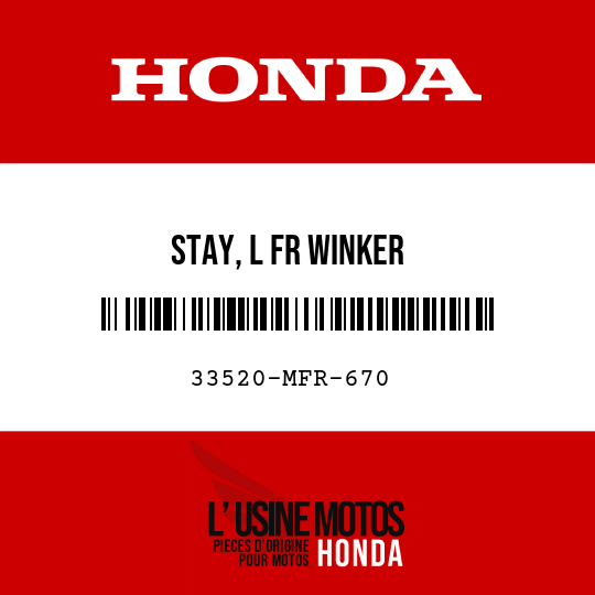 image de 33520-MFR-670 STAY, L FR WINKER
