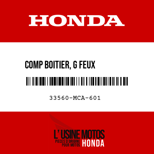 image de 33560-MCA-601 COMP BOITIER, G FEUX        COMBINES
