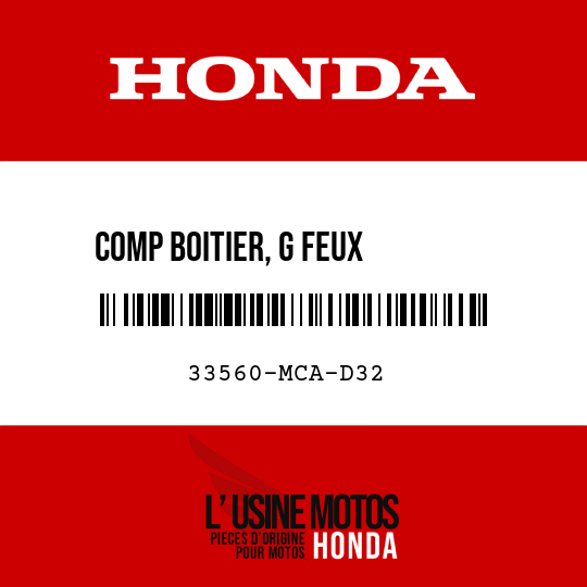 image de 33560-MCA-D32 COMP BOITIER, G FEUX        COMBINES