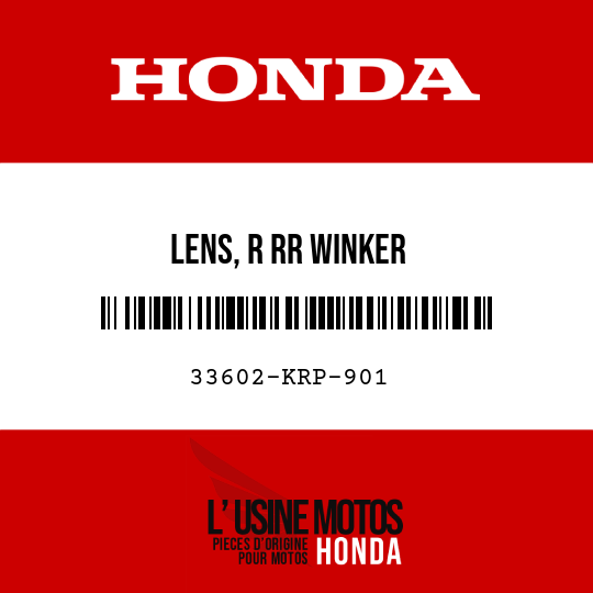 image de 33602-KRP-901 LENS, R RR WINKER