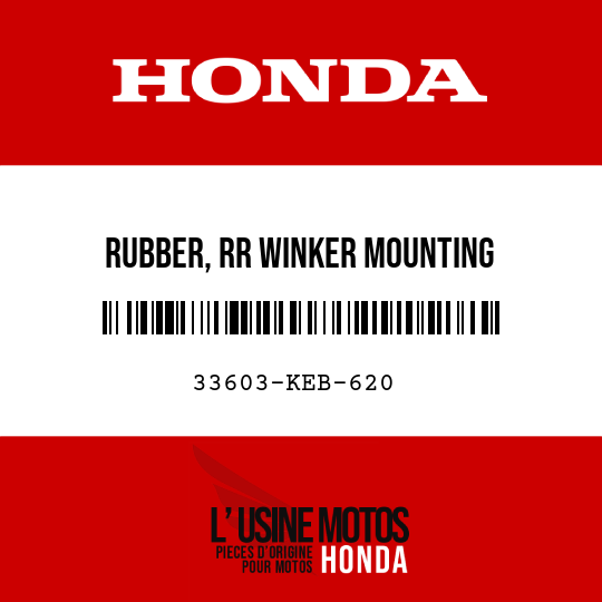 image de 33603-KEB-620 RUBBER, RR WINKER MOUNTING