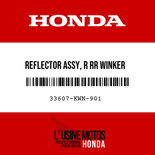 image de 33607-KWN-901 REFLECTOR ASSY, R RR WINKER