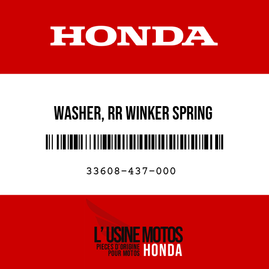 image de 33608-437-000 WASHER, RR WINKER SPRING