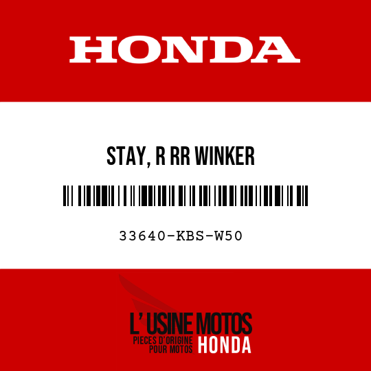image de 33640-KBS-W50 STAY, R RR WINKER