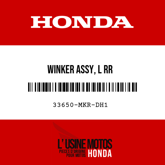 image de 33650-MKR-DH1 WINKER ASSY, L RR