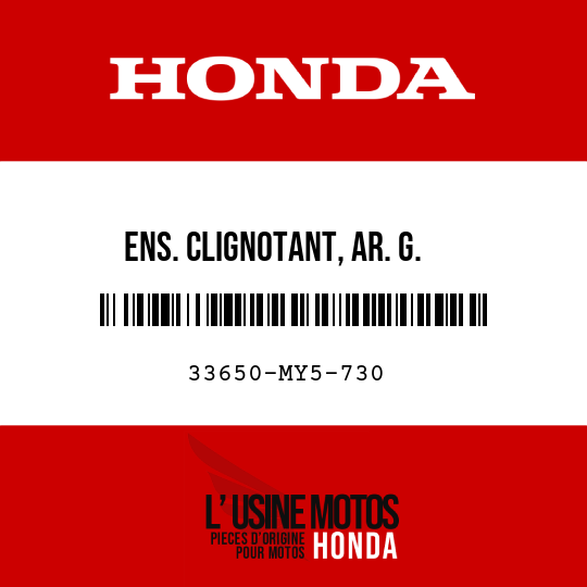 image de 33650-MY5-730 ENS. CLIGNOTANT, AR. G.