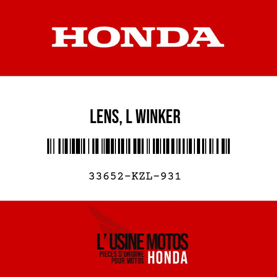 image de 33652-KZL-931 LENS, L WINKER