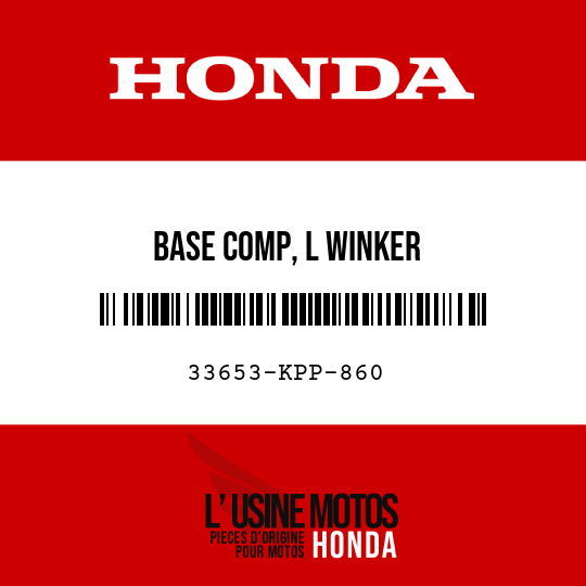 image de 33653-KPP-860 BASE COMP, L WINKER