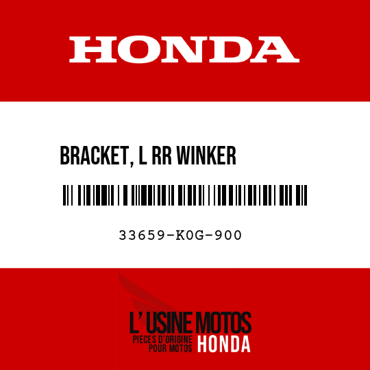 image de 33659-K0G-900 BRACKET, L RR WINKER        MOUNTING