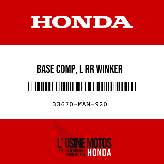 image de 33670-MAN-920 BASE COMP, L RR WINKER