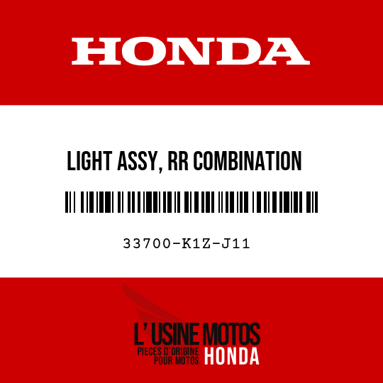 image de 33700-K1Z-J11 LIGHT ASSY, RR COMBINATION