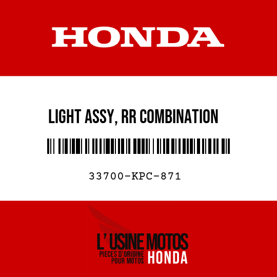 image de 33700-KPC-871 LIGHT ASSY, RR COMBINATION
