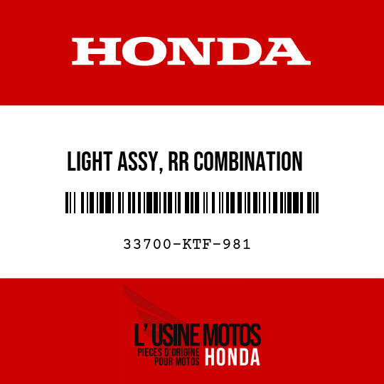 image de 33700-KTF-981 LIGHT ASSY, RR COMBINATION