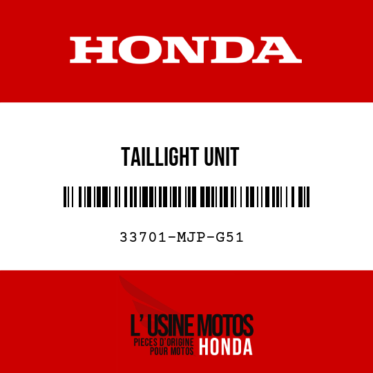 image de 33701-MJP-G51 TAILLIGHT UNIT