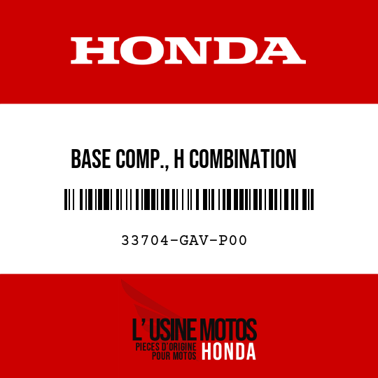image de 33704-GAV-P00 BASE COMP., H COMBINATION