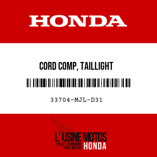 image de 33704-MJL-D31 CORD COMP, TAILLIGHT