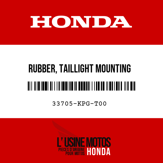 image de 33705-KPG-T00 RUBBER, TAILLIGHT MOUNTING