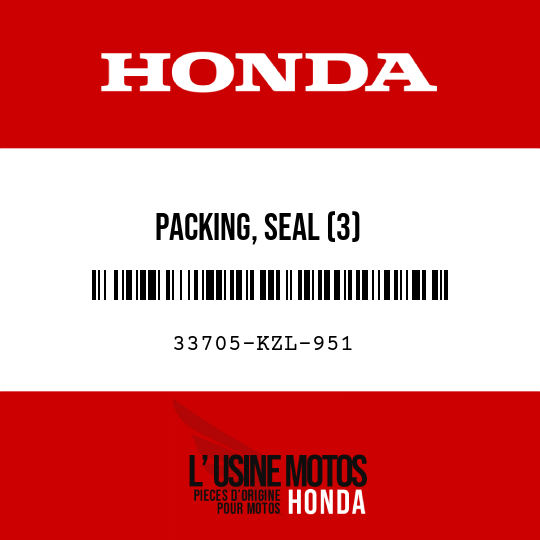 image de 33705-KZL-951 PACKING, SEAL (3)