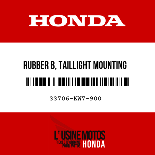 image de 33706-KW7-900 RUBBER B, TAILLIGHT MOUNTING