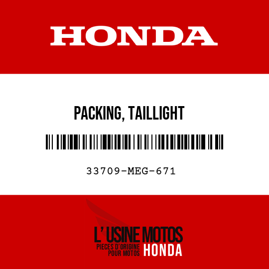 image de 33709-MEG-671 PACKING, TAILLIGHT