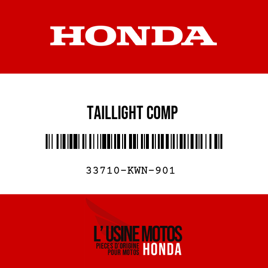 image de 33710-KWN-901 TAILLIGHT COMP