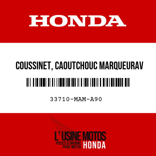 image de 33710-MAM-A90 COUSSINET, CAOUTCHOUC MARQUEURAV
