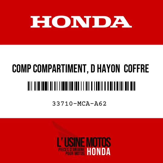 image de 33710-MCA-A62 COMP COMPARTIMENT, D HAYON  COFFRE
