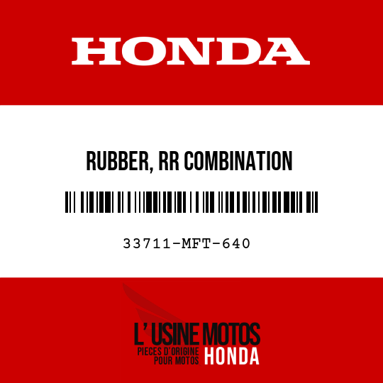 image de 33711-MFT-640 RUBBER, RR COMBINATION