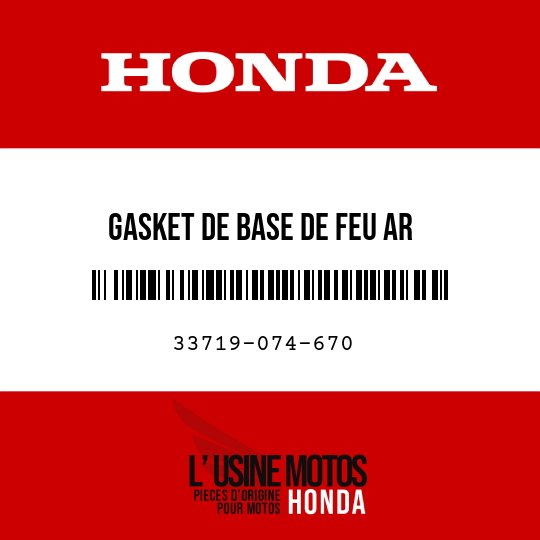 image de 33719-074-670 GASKET DE BASE DE FEU AR