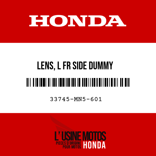 image de 33745-MN5-601 LENS, L FR SIDE DUMMY