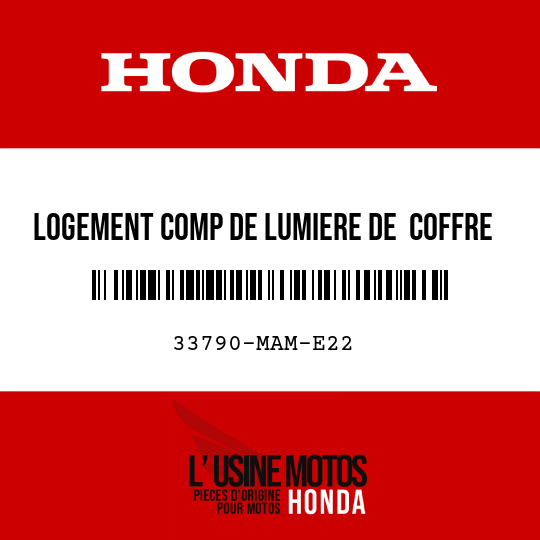 image de 33790-MAM-E22 LOGEMENT COMP DE LUMIERE DE  COFFRE