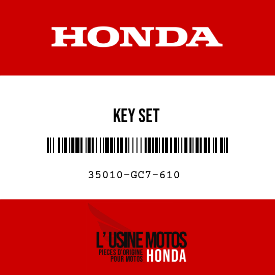image de 35010-GC7-610 KEY SET