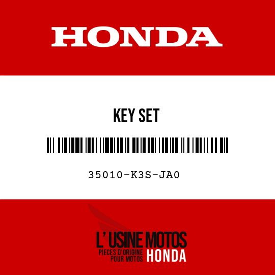 image de 35010-K3S-JA0 KEY SET