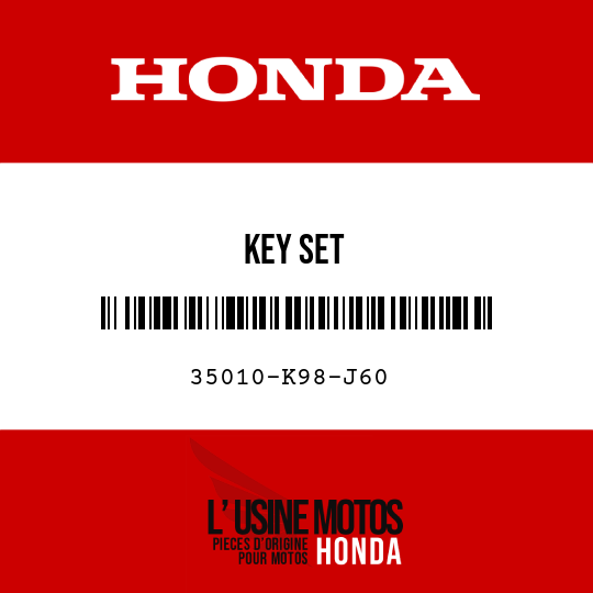 image de 35010-K98-J60 KEY SET