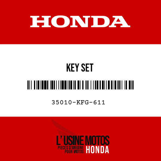 image de 35010-KFG-611 KEY SET
