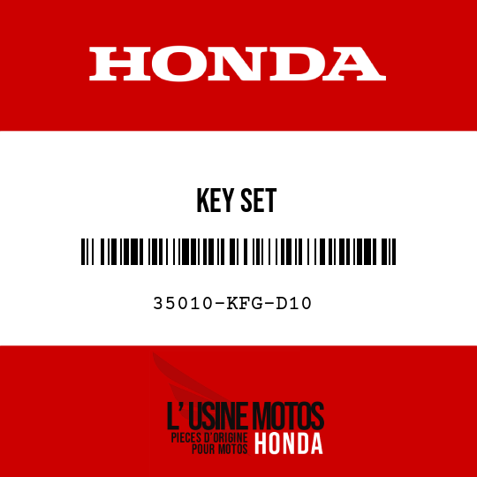 image de 35010-KFG-D10 KEY SET