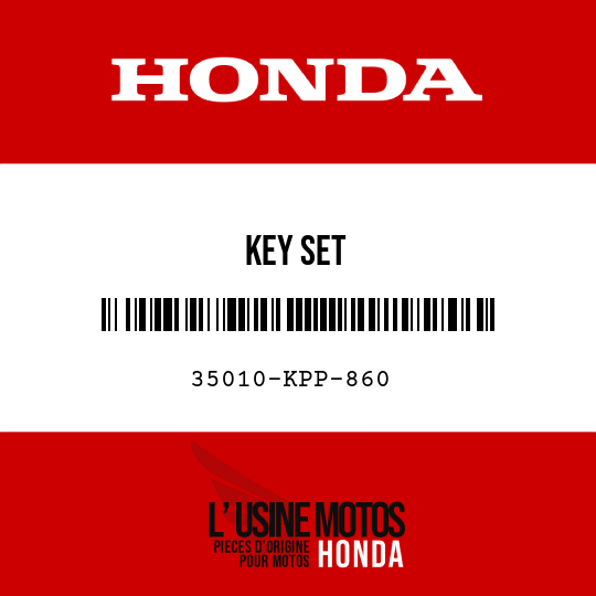image de 35010-KPP-860 KEY SET
