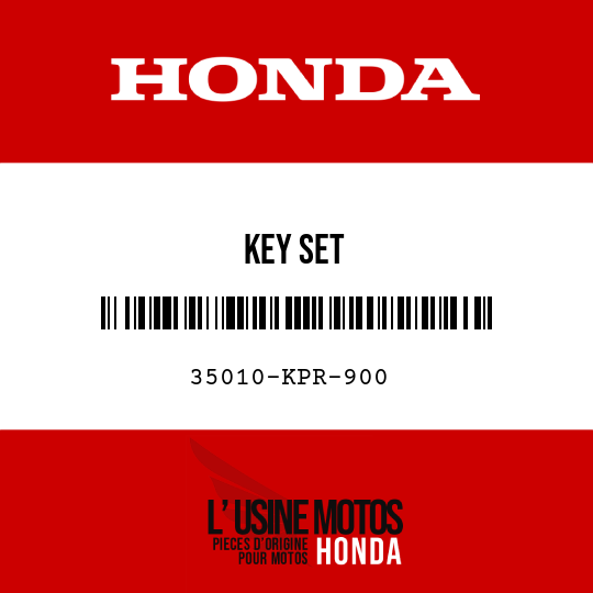 image de 35010-KPR-900 KEY SET