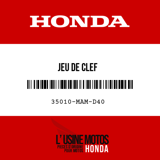 image de 35010-MAM-D40 JEU DE CLEF