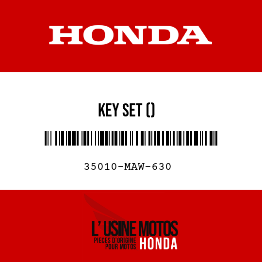 image de 35010-MAW-630 KEY SET ()