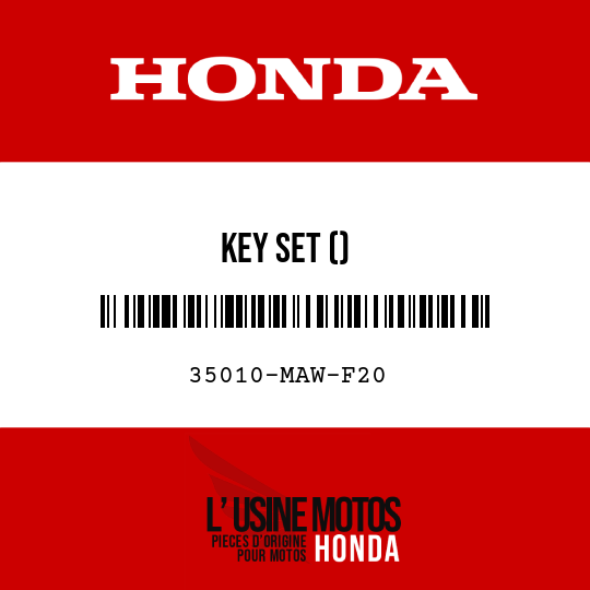 image de 35010-MAW-F20 KEY SET ()