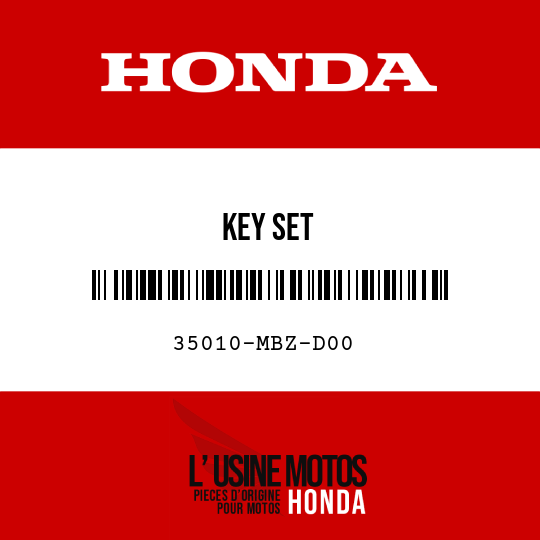 image de 35010-MBZ-D00 KEY SET