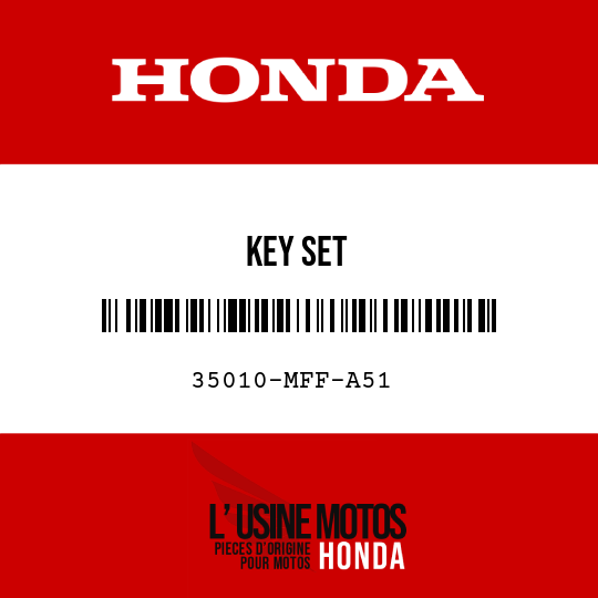 image de 35010-MFF-A51 KEY SET